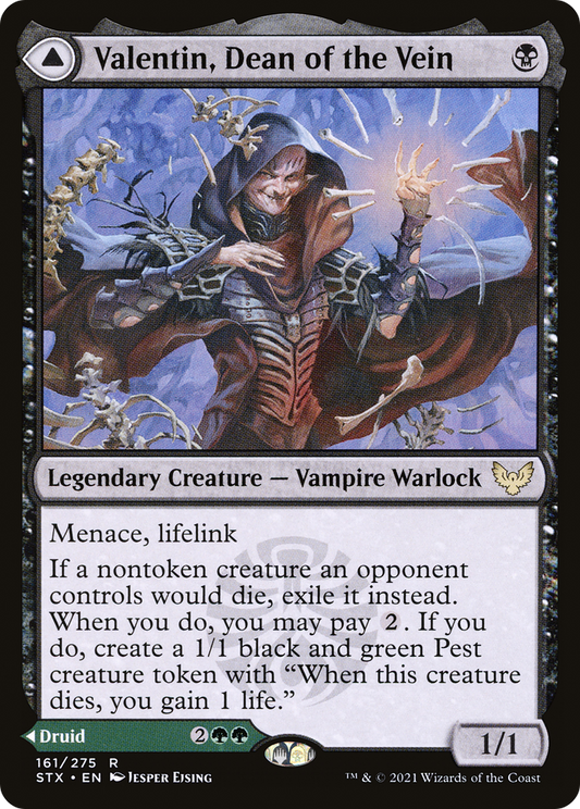 MAGIC: THE GATHERING  - Valentin, Dean of the Vein (STX-161) - Strixhaven: School of Mages Foil