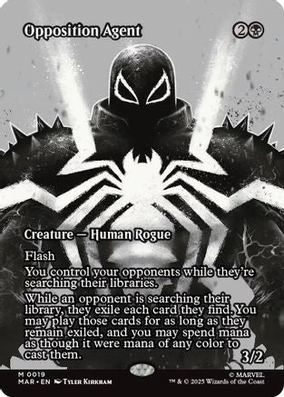 MAGIC: THE GATHERING  - Opposition Agent (Borderless) (MAR-019) - Marvel Eternal-Legal