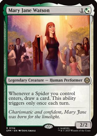 MAGIC: THE GATHERING  - Mary Jane Watson (SPM-134) - Marvel's Spider-Man Foil