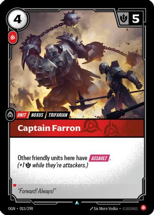 Captain Farron (015/298) - Origins Foil