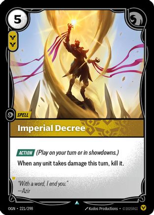 Imperial Decree (221/298) - Origins Foil