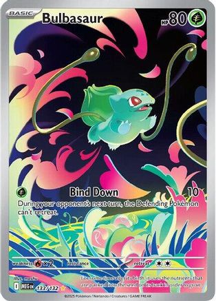 POKEMON TCG - Bulbasaur 133/132 ME01 Mega Evolution - Illustration Rare