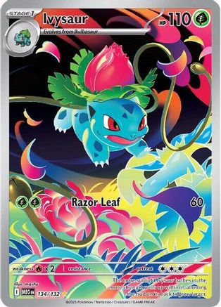 POKEMON TCG - Ivysaur 134/132 ME01 Mega Evolution - Illustration Rare