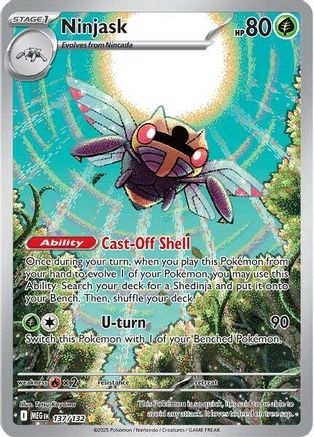 POKEMON TCG - Ninjask 137/132 ME01 Mega Evolution - Illustration Rare