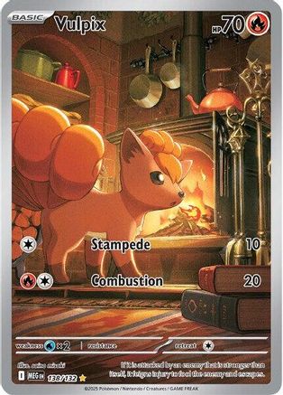 POKEMON TCG - Vulpix 138/132 ME01 Mega Evolution - Illustration Rare