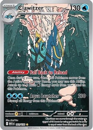 POKEMON TCG - Clawitzer 141/132 ME01 Mega Evolution - Illustration Rare