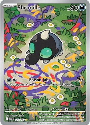 POKEMON TCG - Shroodle 149/132 ME01 Mega Evolution - Illustration Rare