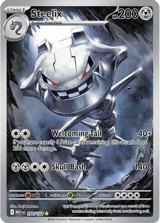 POKEMON TCG - Steelix 150/132 ME01 Mega Evolution - Illustration Rare