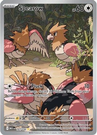 POKEMON TCG - Spearow 151/132 ME01 Mega Evolution - Illustration Rare