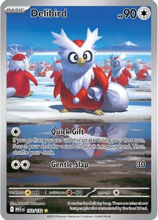 POKEMON TCG - Delibird 152/132 ME01 Mega Evolution - Illustration Rare