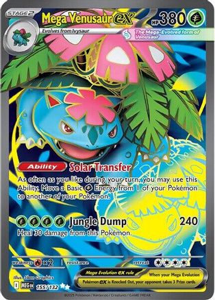 POKEMON TCG - Mega Venusaur ex 155/132 ME01 Mega Evolution - Ultra Rare