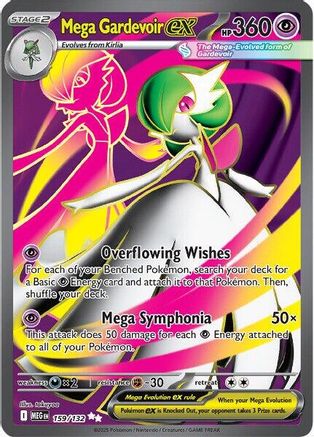 POKEMON TCG - Mega Gardevoir ex 159/132 ME01 Mega Evolution - Ultra Rare