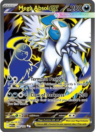 POKEMON TCG - Mega Absol ex 161/132 ME01 Mega Evolution - Ultra Rare