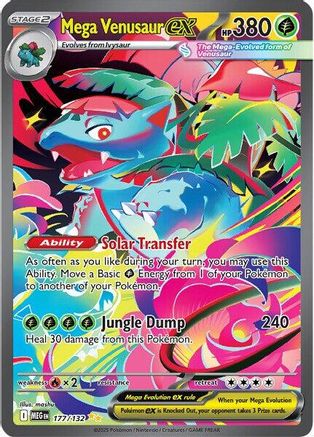 POKEMON TCG - MEGA VENUSAUR EX 177/132 MEGA EVOLUTION SPECIAL ILLUSTRATION RARE