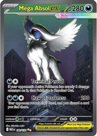 POKEMON TCG - Mega Absol ex 180/132 ME01 Mega Evolution - Special Illustration Rare