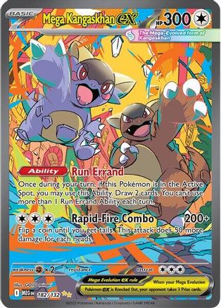 POKEMON TCG - Mega Kangaskhan ex 182/132 ME01 Mega Evolution - Special Illustration Rare