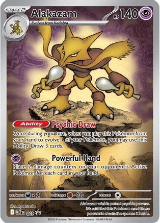 POKEMON TCG - Alakazam 009 ME Mega Evolution Promo - Promo