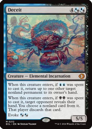 MAGIC: THE GATHERING  - Deceit (ECL-212) - Lorwyn Eclipsed