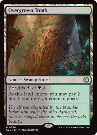 MAGIC: THE GATHERING  - Overgrown Tomb (ECL-266) - Lorwyn Eclipsed Foil