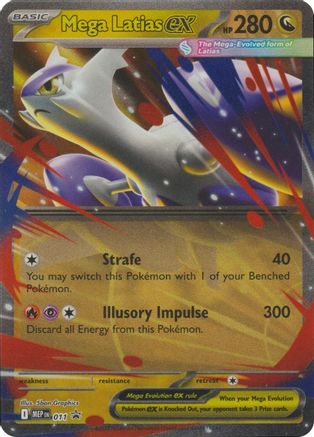 POKEMON TCG - Mega Latias ex 011 ME Mega Evolution Promo - Double Rare