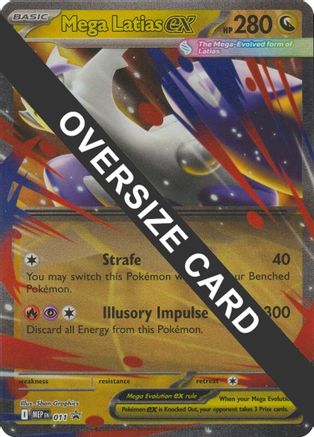 POKEMON TCG - Mega Latias ex 011 Jumbo Cards - Double Rare