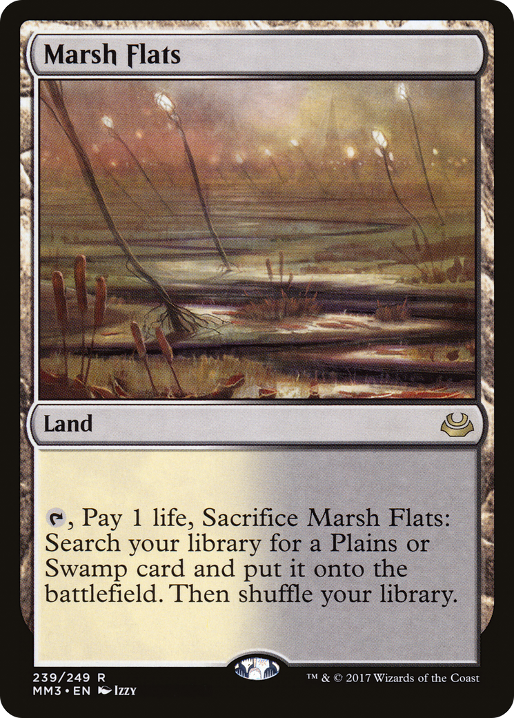 MAGIC: THE GATHERING  - Marsh Flats (MM3-239) - Modern Masters 2017
