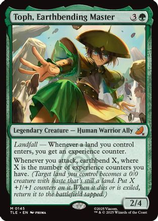 MAGIC: THE GATHERING  - Toph, Earthbending Master (TLE-145) - Avatar: The Last Airbender: Eternal-Legal Foil