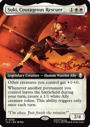 MAGIC: THE GATHERING  - Suki, Courageous Rescuer (Extended Art) (TLA-368) - Avatar: The Last Airbender Foil
