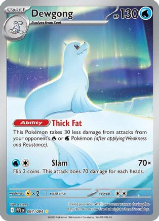 POKEMON TCG - Dewgong 097/094 ME02 Phantasmal Flames - Illustration Rare