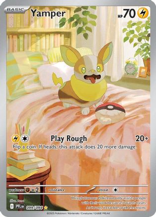 POKEMON TCG - Yamper 099/094 ME02 Phantasmal Flames - Illustration Rare