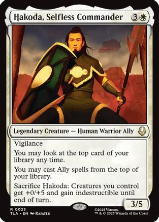 MAGIC: THE GATHERING  - Hakoda, Selfless Commander (TLA-023) - Avatar: The Last Airbender