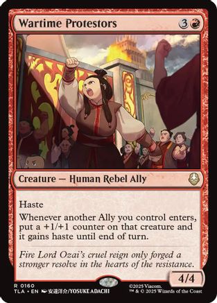 MAGIC: THE GATHERING  - Wartime Protestors (TLA-160) - Avatar: The Last Airbender