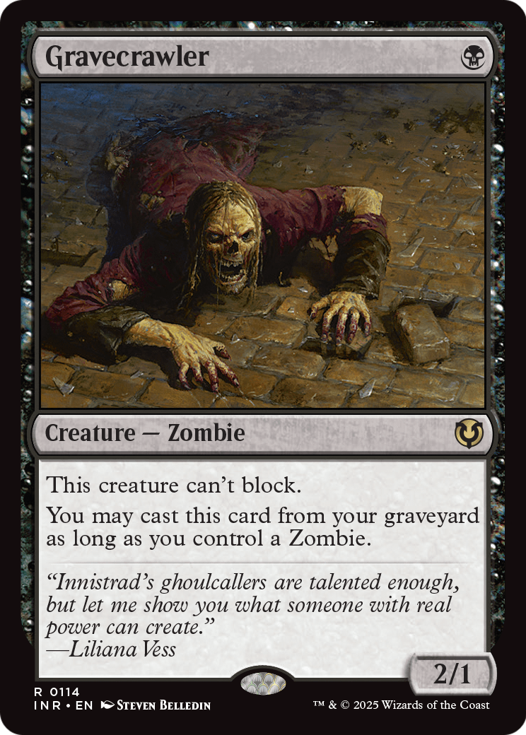 MAGIC: THE GATHERING  - Gravecrawler (INR-114) - Innistrad Remastered