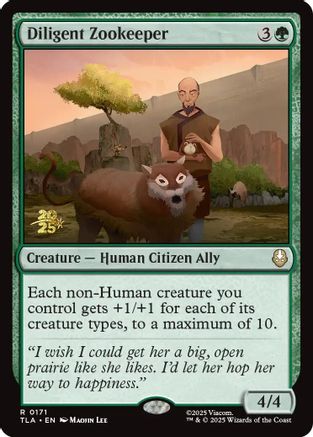 MAGIC: THE GATHERING  - Diligent Zookeeper (PRE-171) - Prerelease Cards Foil