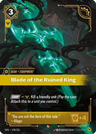 Blade of the Ruined King (178/221) - Spiritforged Foil