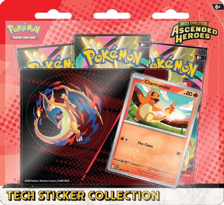 POKEMON TCG - Mega Evolution: Ascended Heroes Tech Sticker Collection - Charmander