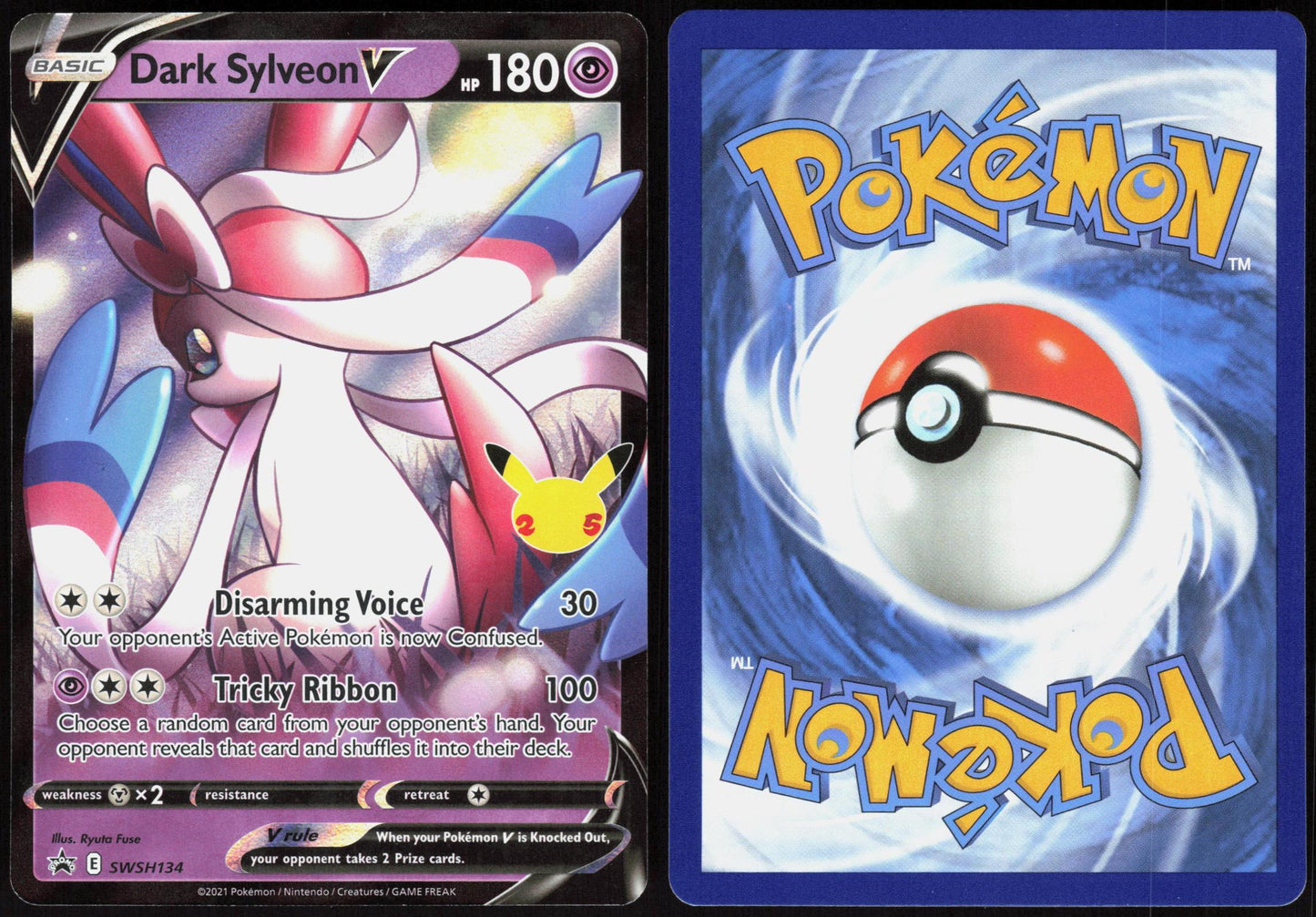 DARK SYLVEON V SWSH134 SWORD & SHIELD PROMO POKEMON PROMO HOLO NM
