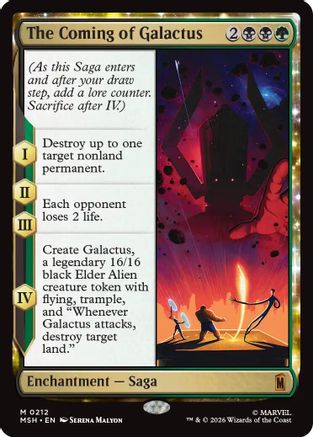 MAGIC: THE GATHERING  - The Coming of Galactus (MSH-212) - Marvel Super Heroes