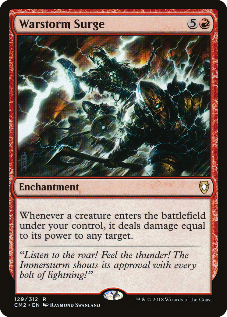 MAGIC: THE GATHERING  - Warstorm Surge (CM2-129) - Commander Anthology Volume II