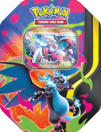 POKEMON TCG - Mega Charizard Tin (Mega Charizard X)