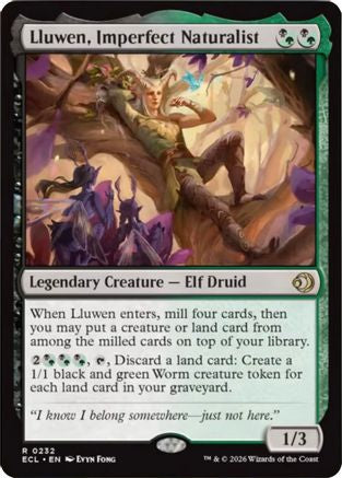 MAGIC: THE GATHERING  - Lluwen, Imperfect Naturalist (ECL-232) - Lorwyn Eclipsed