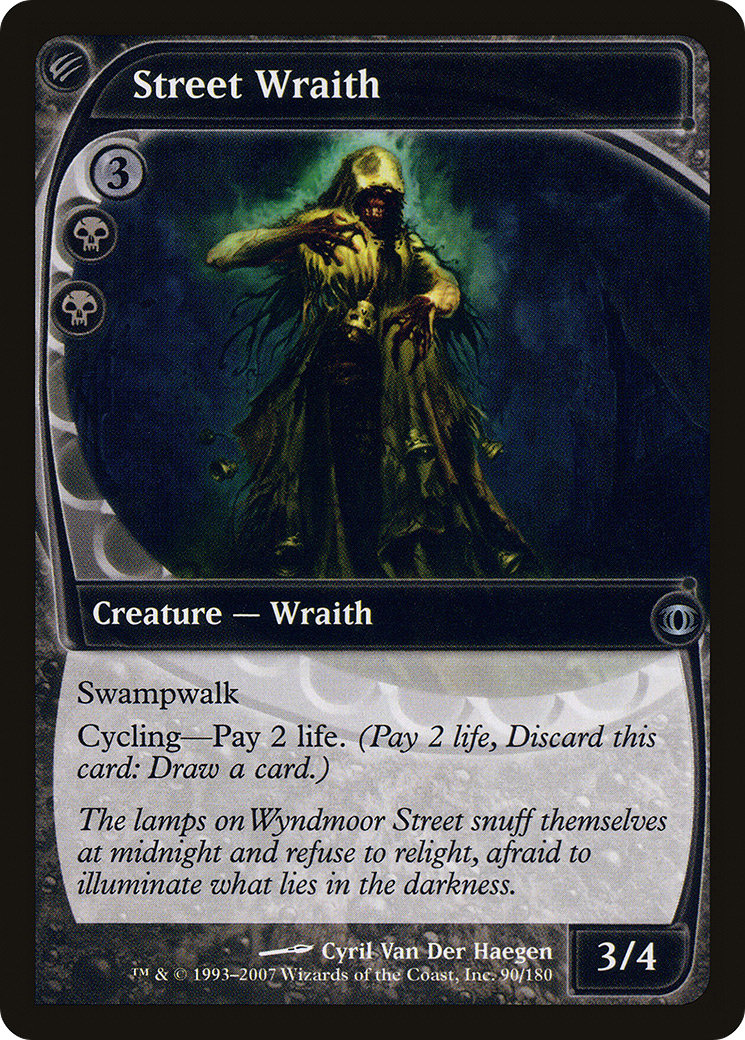 MAGIC: THE GATHERING  - Street Wraith (FUT-090) - Future Sight Foil