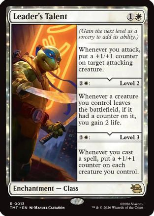 MAGIC: THE GATHERING  - Leader's Talent (TMT-013) - Teenage Mutant Ninja Turtles