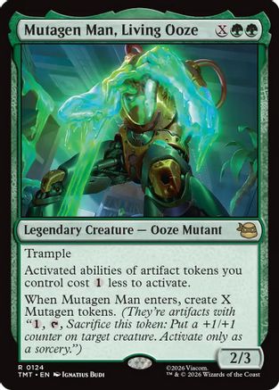 MAGIC: THE GATHERING  - Mutagen Man, Living Ooze (TMT-124) - Teenage Mutant Ninja Turtles