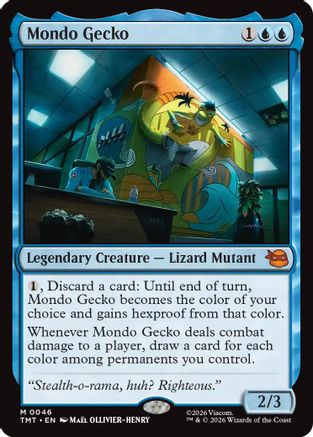 MAGIC: THE GATHERING  - Mondo Gecko (TMT-046) - Teenage Mutant Ninja Turtles Foil