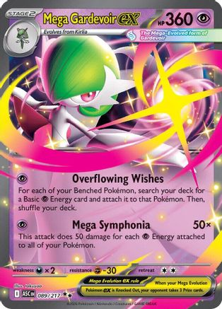 POKEMON TCG - Mega Gardevoir ex 089 ME Ascended Heroes - Double Rare