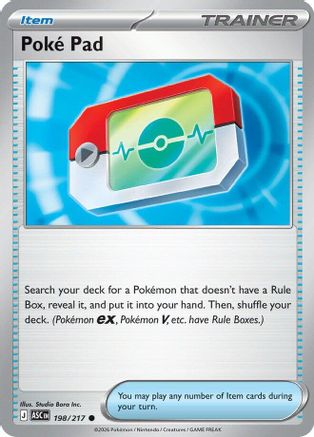 POKEMON TCG - Poke Pad 198 ME Ascended Heroes - Common