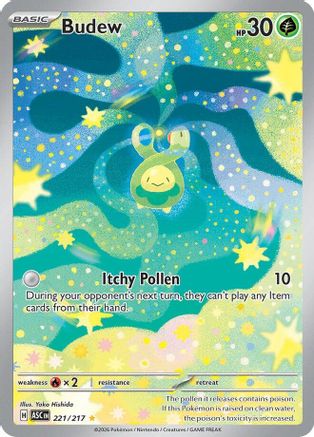 POKEMON TCG - Budew 221/217 ME Ascended Heroes - Illustration Rare