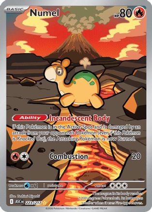 POKEMON TCG - Numel 223/217 ME Ascended Heroes - Illustration Rare