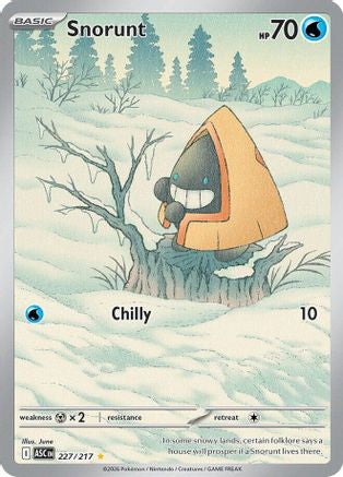 POKEMON TCG - Snorunt 227/217 ME Ascended Heroes - Illustration Rare